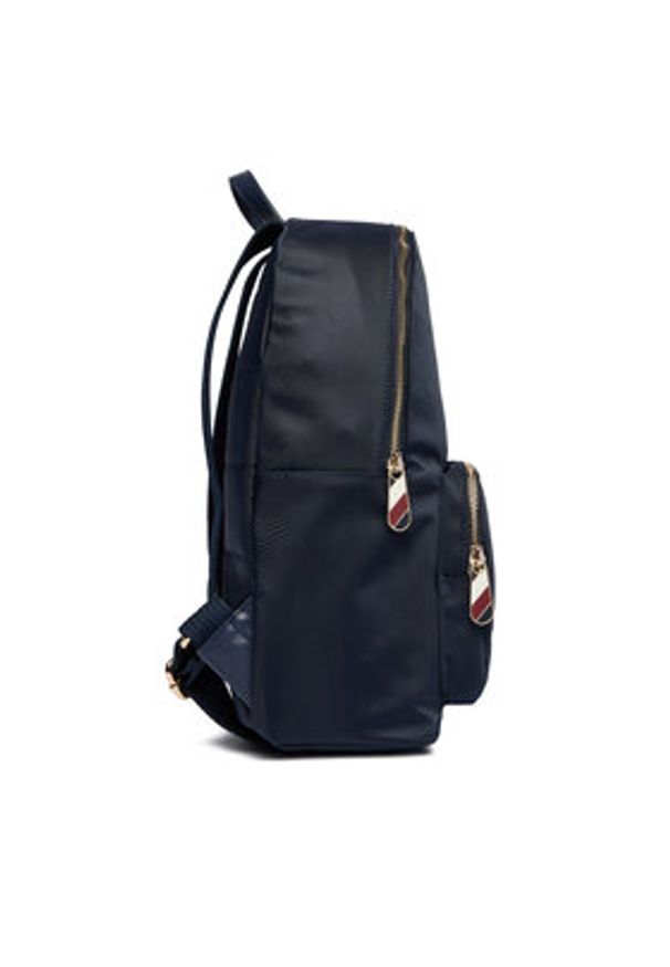 TOMMY HILFIGER - Tommy Hilfiger Plecak Poppy Th Backpack AW0AW15641 Granatowy. Kolor: niebieski. Materiał: materiał