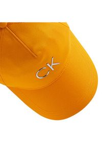 Calvin Klein Czapka z daszkiem Re-Lock K60K609168 Pomarańczowy. Kolor: pomarańczowy. Materiał: materiał #2