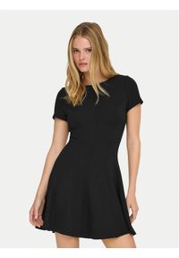 only - ONLY Sukienka codzienna Kenya 15370506 Czarny Regular Fit. Okazja: na co dzień. Kolor: czarny. Materiał: wiskoza. Typ sukienki: proste. Styl: casual #1