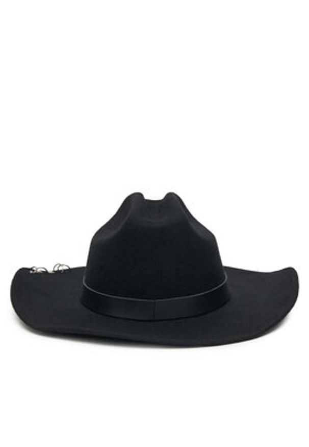 Patrizia Pepe Kapelusz 8F0077/A919 K103 Czarny. Kolor: czarny. Materiał: wełna