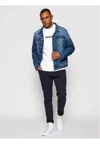 Calvin Klein Jeans Kurtka jeansowa J30J317246 Granatowy Slim Fit. Kolor: niebieski #4