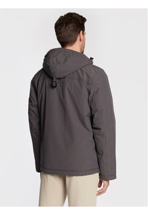 Napapijri Kurtka anorak Rainforest Winter 3 NP0A4GMC Szary Regular Fit. Kolor: szary. Materiał: syntetyk