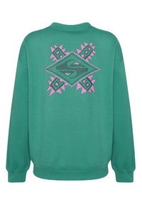 Quiksilver Bluza EQWFT03188 Zielony Oversize. Kolor: zielony. Materiał: bawełna #5