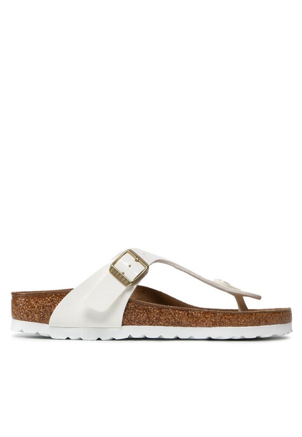 Birkenstock Japonki Gizeh Bs 1005300 Biały. Kolor: biały. Materiał: skóra