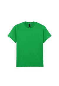 GILDAN - Ultra Bawełniana Koszulka Unisex Dla Dorosłych. Kolor: zielony. Materiał: bawełna. Sport: turystyka piesza