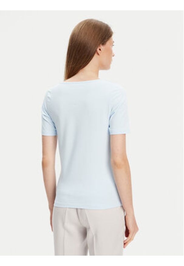 United Colors of Benetton - United Colors Of Benetton T-Shirt 3FJHD401P Błękitny Slim Fit. Kolor: niebieski. Materiał: bawełna