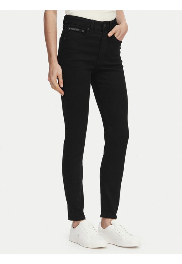 Calvin Klein Jeans Jeansy Classic LV047F488G Czarny Skin Fit. Kolor: czarny