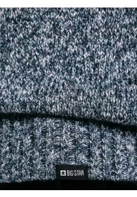 Big-Star - Sweter męski rozpinany melanżowy niebieski Dionis 402. Okazja: do pracy, na uczelnię, na co dzień. Kolor: niebieski. Materiał: dzianina, bawełna, jeans, materiał. Wzór: melanż. Styl: casual, elegancki #7