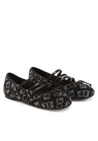 Pinko - PINKO Baleriny Gioia 10 SD0299 E025 Czarny. Kolor: czarny. Materiał: materiał #5