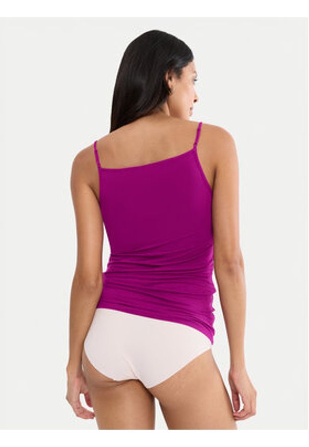 Triumph Top Beauty Layers 10227206 Różowy Slim Fit. Kolor: różowy. Materiał: wiskoza