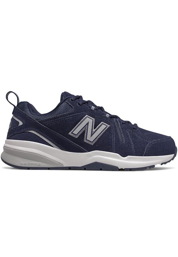Buty męskie New Balance MX608UN5 – granatowe. Okazja: na co dzień. Kolor: niebieski. Materiał: materiał, syntetyk. Szerokość cholewki: normalna. Sezon: lato