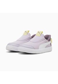 Puma Buty Courtflex V3 Sliptech Ps 39973408. Okazja: na co dzień. Kolor: fioletowy