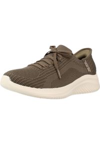 skechers - Tenisówki Skechers Model Slip-ins: Ultra Flex 3.0 Tonal Stretc Kolor Zielony. Kolor: zielony. Materiał: tkanina. Model: Skechers Sport. Sport: turystyka piesza
