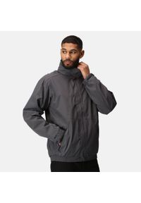 Regatta - Męska wodoodporna ocieplana kurtka Dover. Kolor: szary. Sezon: zima. Sport: turystyka piesza #1