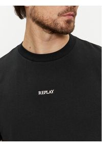 Replay T-Shirt Logo M6795 .000.2660 Czarny Regular Fit. Kolor: czarny. Materiał: bawełna #4