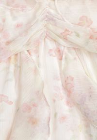 Born2be - Żółta Romantyczna Sukienka z Falbankami Wiązaniem i Wycięciami w Talii Rhelorin. Okazja: na co dzień. Typ kołnierza: kołnierz z falbankami. Kolor: żółty. Materiał: jeans, poliester. Styl: casual, klasyczny #4