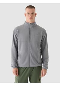 4f - 4F Polar regular ze stójką męski - szary XXL. Typ kołnierza: kołnierzyk stójkowy. Kolor: szary. Materiał: polar. Wzór: gładki. Sezon: zima. Sport: narciarstwo, turystyka piesza, wspinaczka, snowboard #1