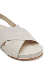 Timberland Sandały TB0A41PQF481 Écru. Materiał: skóra, zamsz