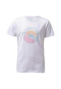 Elbrus - T-Shirt Dla Dziewczynki Karit. Kolor: biały. Sport: turystyka piesza