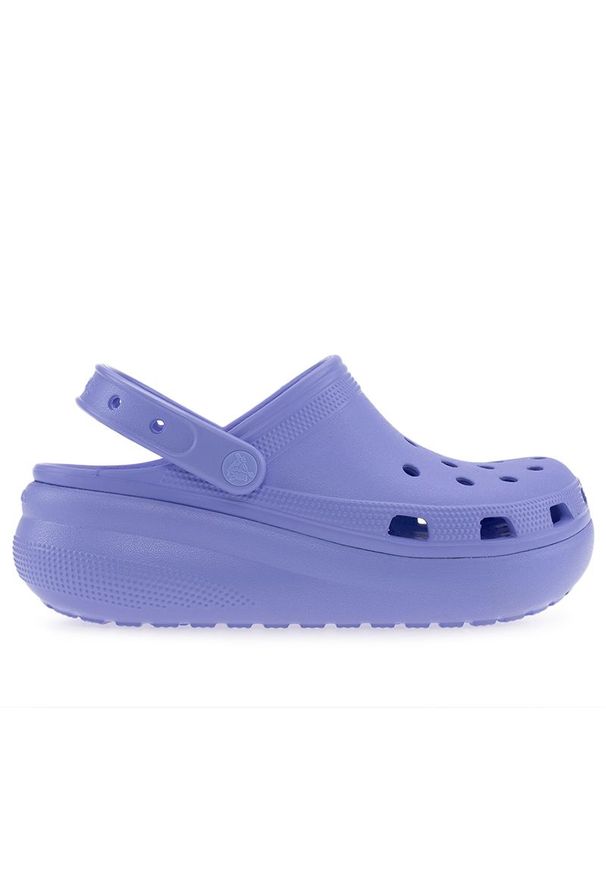 Klapki Crocs Cutie Crush Clog 207708-5Q6 - fioletowe. Kolor: fioletowy. Materiał: materiał. Sezon: lato. Styl: młodzieżowy, klasyczny
