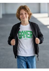 Sinsay - Bawełniana koszulka z napisem - biały. Kolor: biały. Materiał: bawełna. Wzór: napisy #1