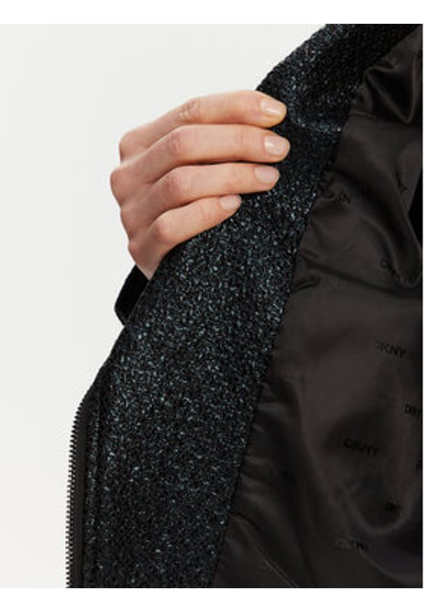 DKNY Kurtka przejściowa P4JJ6XIY Czarny Regular Fit. Kolor: czarny. Materiał: syntetyk