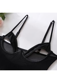 Intica - Body z prześwitującego materiału na romantyczny wieczór Rosalynne. Kolor: czerwony. Materiał: materiał #9