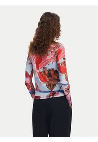 Desigual Bluzka Surreal Blossom 24WWTK84 Kolorowy Slim Fit. Materiał: syntetyk. Wzór: kolorowy