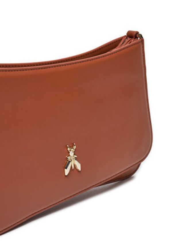 Patrizia Pepe Torebka 2B0101/L132-B757 Brązowy. Kolor: brązowy. Materiał: skórzane