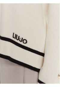 Liu Jo Sport Sweter TF5229 MS59L Écru Regular Fit. Materiał: syntetyk. Styl: sportowy