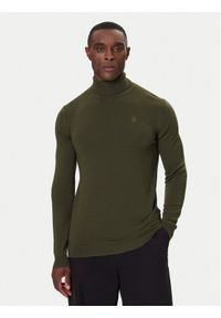 Karl Lagerfeld - KARL LAGERFELD Golf 655058 554399 Zielony Regular Fit. Typ kołnierza: golf. Kolor: zielony. Materiał: wełna #1