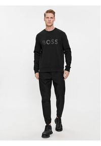 BOSS - Boss Bluza Salbo 50506119 Czarny Regular Fit. Kolor: czarny. Materiał: bawełna