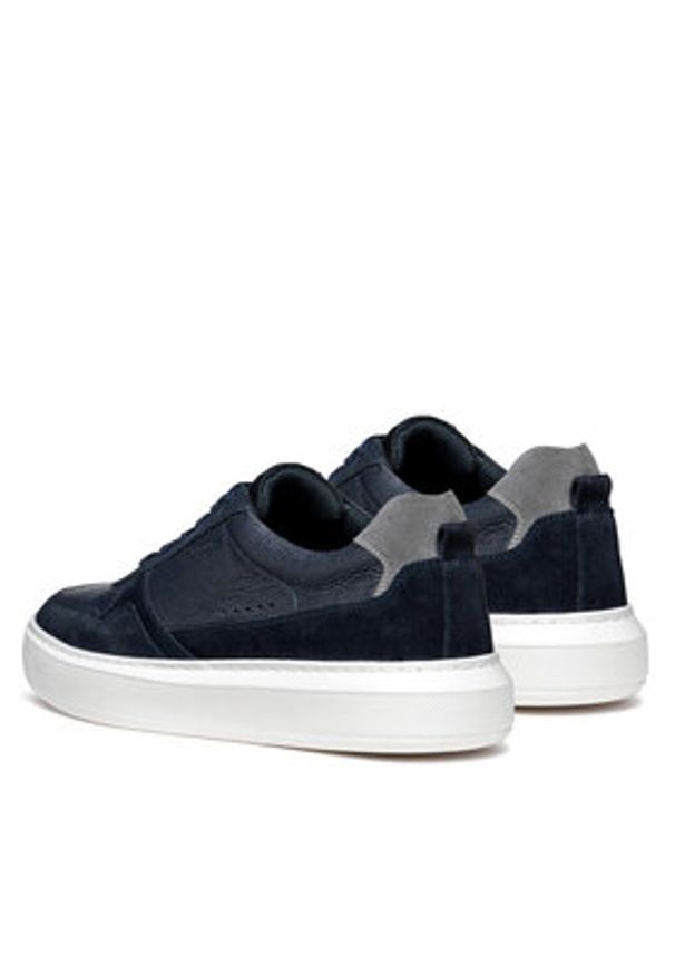 Geox Sneakersy U Deiven U465WA 02247 C4002 Granatowy. Kolor: niebieski. Materiał: skóra