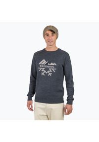 Sweter męski Rossignol Jacquard Crew Neck. Kolor: szary. Styl: sportowy