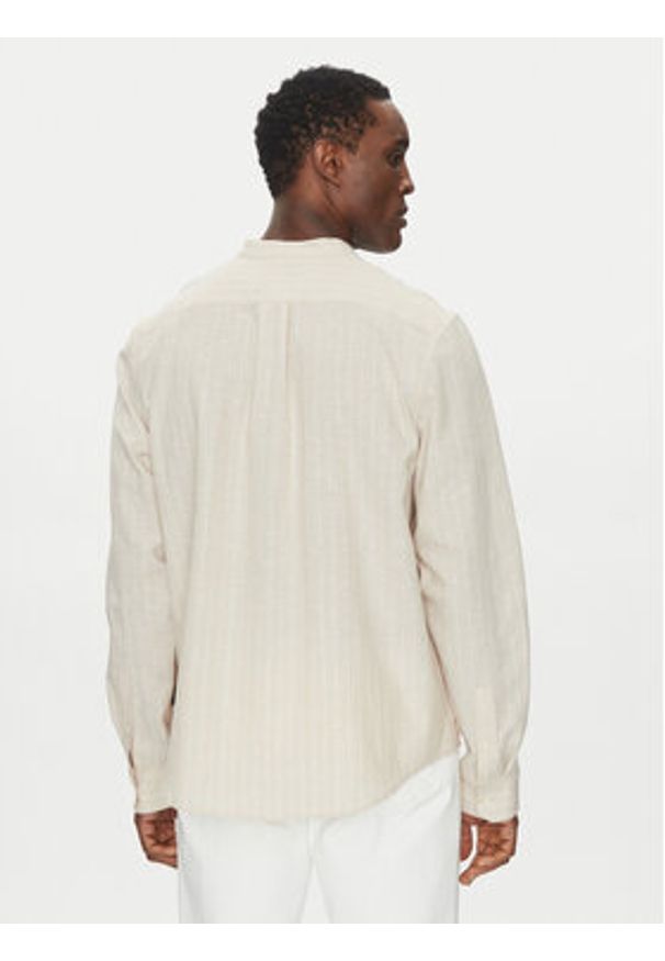 Michael Kors Koszula CS5409XHG8 Beżowy Regular Fit. Kolor: beżowy. Materiał: bawełna