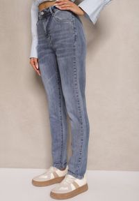 Renee - Jasnoniebieskie Jeansy Skinny Regular Waist Galoriela. Okazja: na spotkanie biznesowe. Kolor: niebieski. Styl: biznesowy, klasyczny, elegancki #4