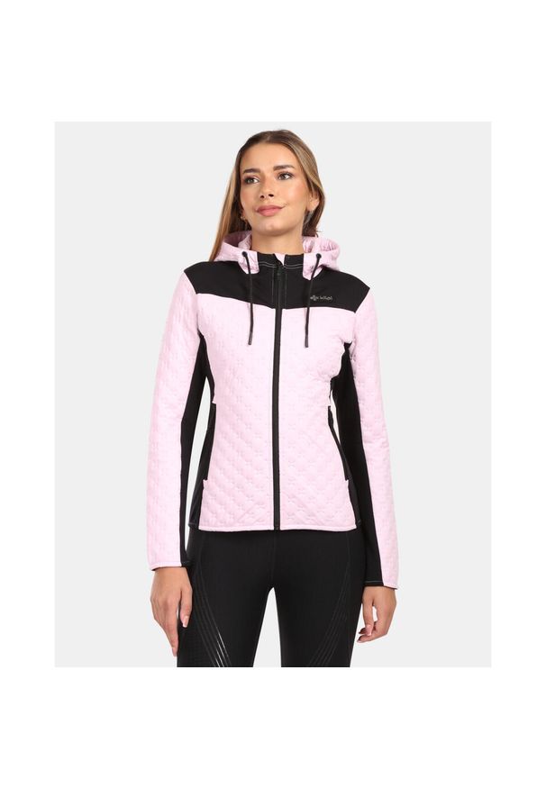 Damska ocieplana bluza z kapturem z polaru Kilpi NEVIA-W. Typ kołnierza: kaptur. Kolor: różowy. Materiał: polar. Sport: turystyka piesza