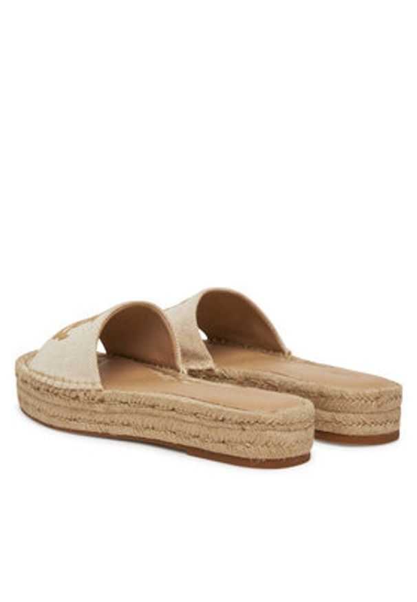Lauren Ralph Lauren - LAUREN RALPH LAUREN Espadryle Polly 802966866001 Beżowy. Kolor: beżowy. Materiał: materiał