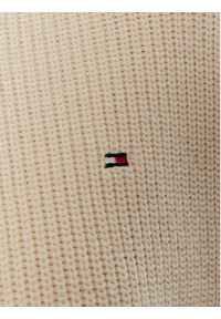 TOMMY HILFIGER - Tommy Hilfiger Golf WW0WW43094 Écru Regular Fit. Typ kołnierza: golf. Materiał: bawełna #2