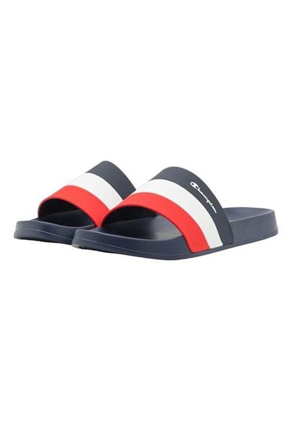 Klapki męskie Champion Slide All American. Kolor: niebieski. Materiał: materiał, syntetyk