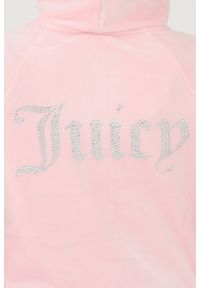 Juicy Couture - JUICY COUTURE Różowa bluza Madison Hoodie. Kolor: różowy #7