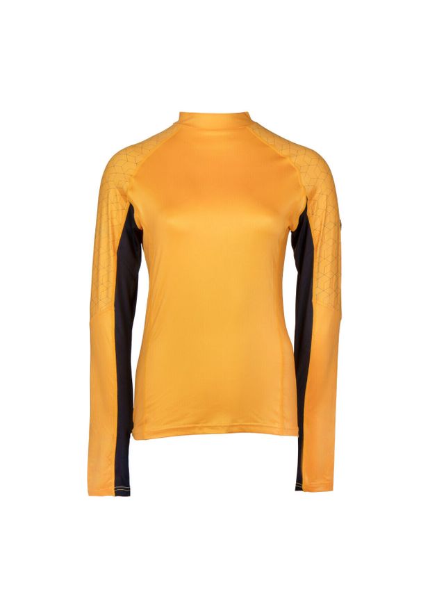 Dziecięca koszulka techniczna do jazdy konnej QHP Eldorado. Kolor: żółty. Materiał: materiał. Długość rękawa: długi rękaw