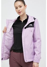 The North Face kurtka outdoorowa Antora kolor fioletowy. Kolor: fioletowy. Materiał: tkanina, włókno, materiał. Długość: długie #6