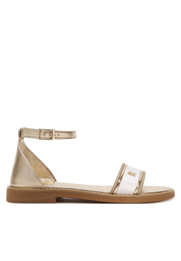 TOMMY HILFIGER - Sandały Tommy Hilfiger. Kolor: złoty
