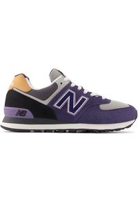 Buty unisex New Balance U574Z2– fioletowe. Okazja: na co dzień. Kolor: fioletowy. Materiał: guma, zamsz, skóra, materiał, syntetyk. Szerokość cholewki: normalna. Model: New Balance 574