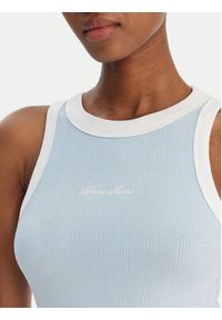 Guess Jeans Top W6GPZ8 KF641 Błękitny Slim Fit. Kolor: niebieski. Materiał: bawełna #4