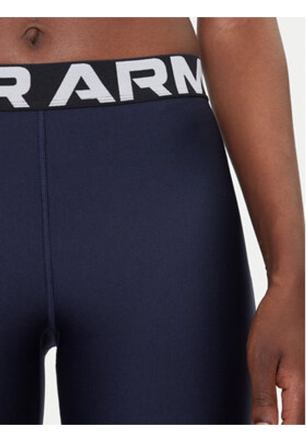 Under Armour Legginsy Ua Hg Authentics 1383559 Granatowy Slim Fit. Kolor: niebieski. Materiał: syntetyk