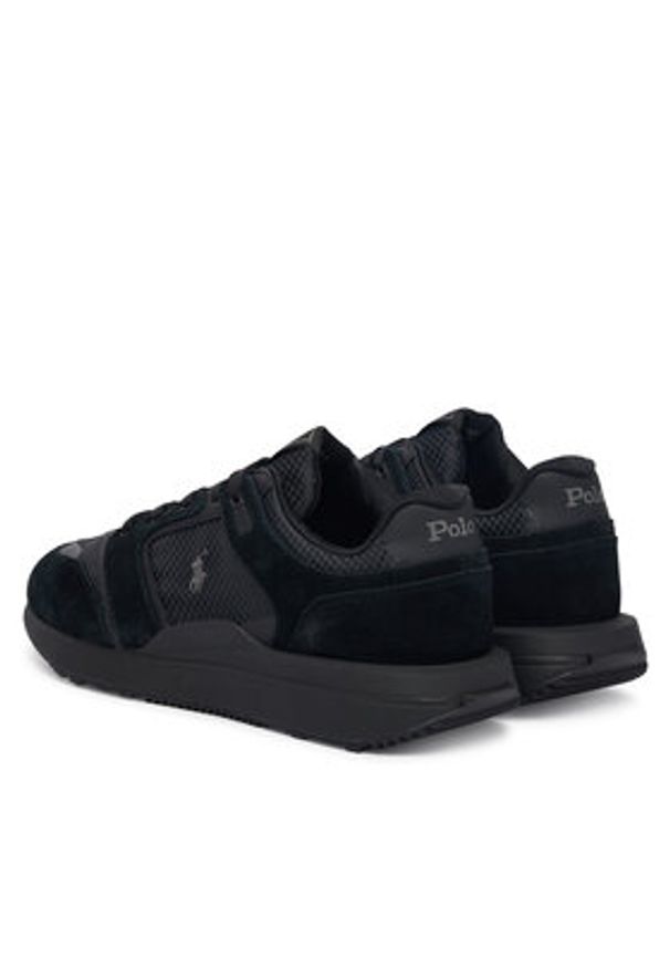 Polo Ralph Lauren Sneakersy 809P01637003 Czarny. Kolor: czarny. Materiał: zamsz, skóra