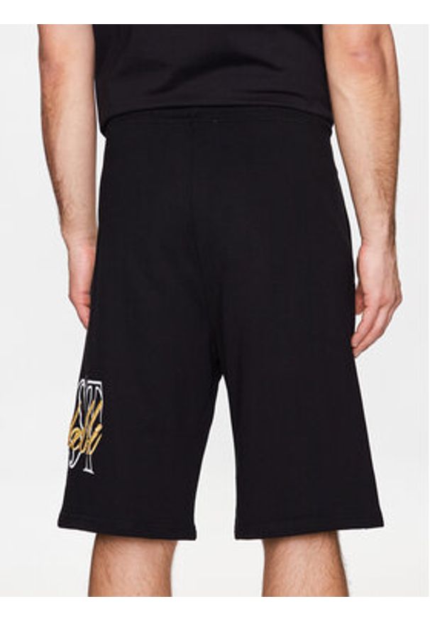 Just Cavalli Szorty sportowe 74OBDI07 Czarny Regular Fit. Kolor: czarny. Materiał: bawełna. Styl: sportowy