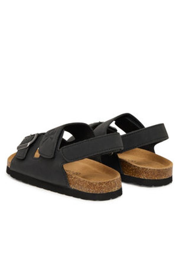 Calvin Klein Sandały Velcro V3X2-83328-0315 S Czarny. Kolor: czarny. Materiał: skóra